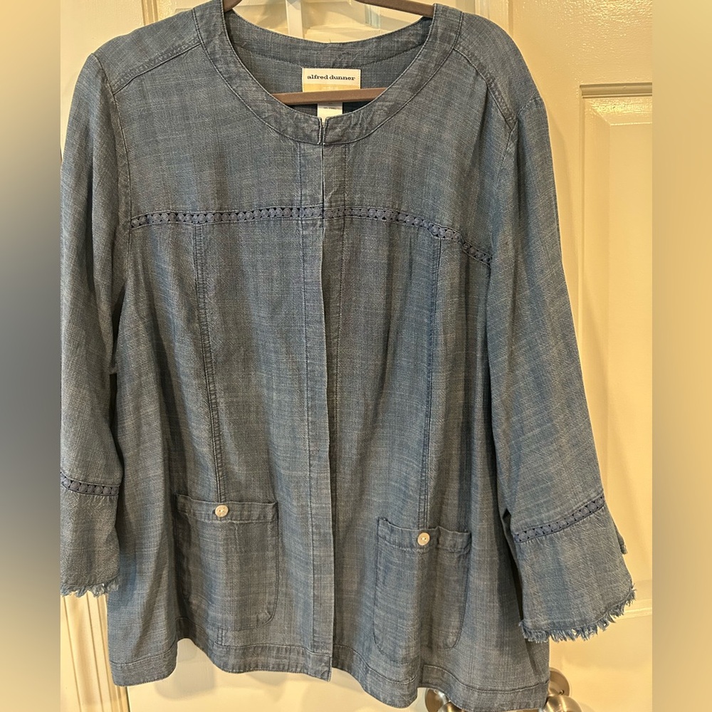 Alfred Dunner Denim Lyocell Jacket
